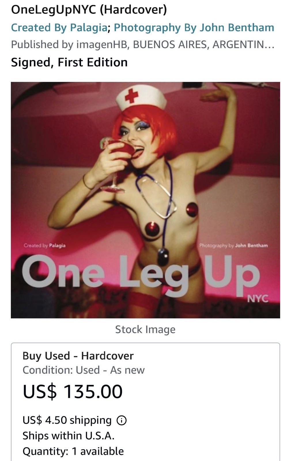 One Leg Up NYC Photography by John Bentham SIGNED