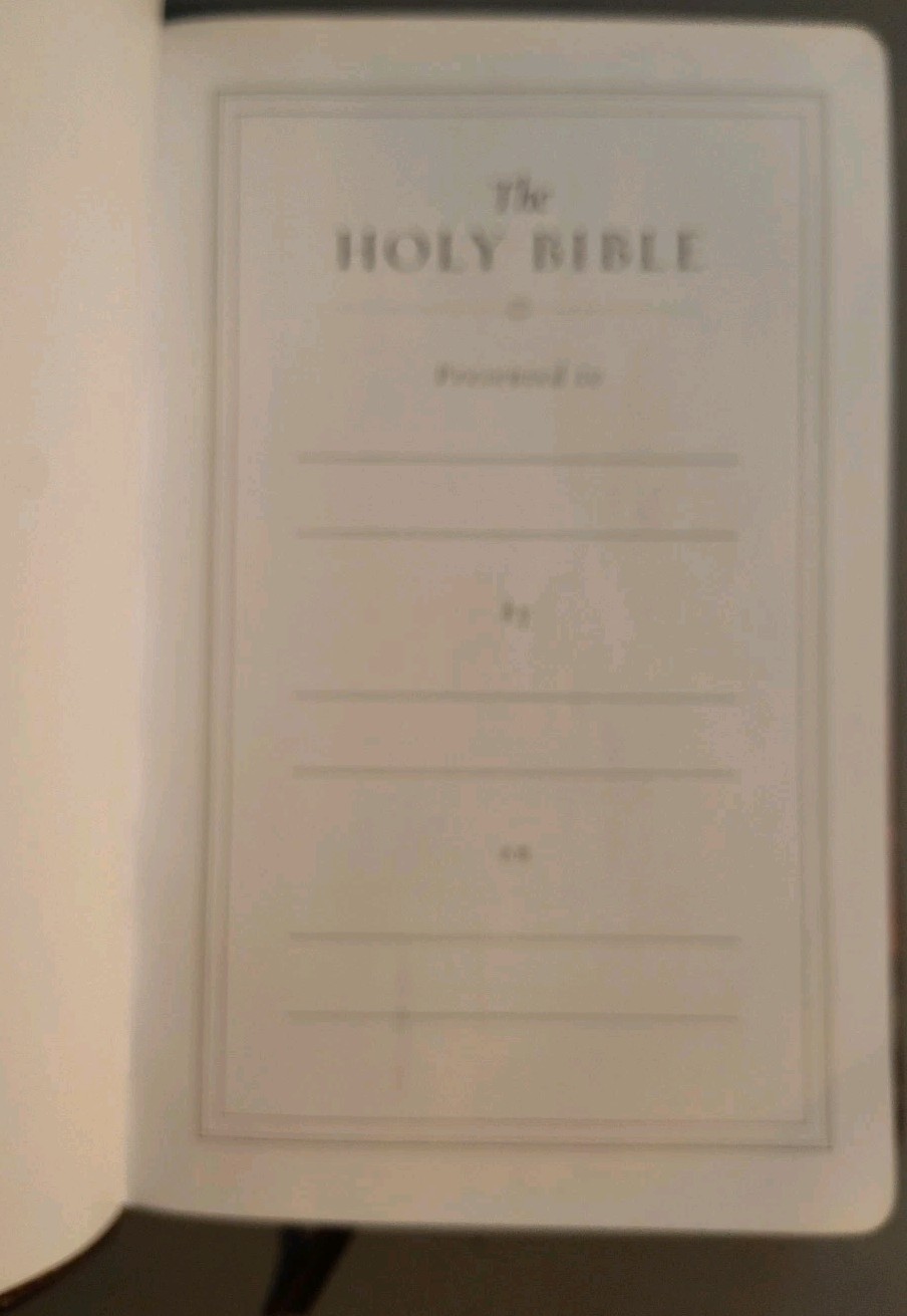 Holy Bible ESV English Standard Version Thinline Ed. Trutone Brown Crossway 2002