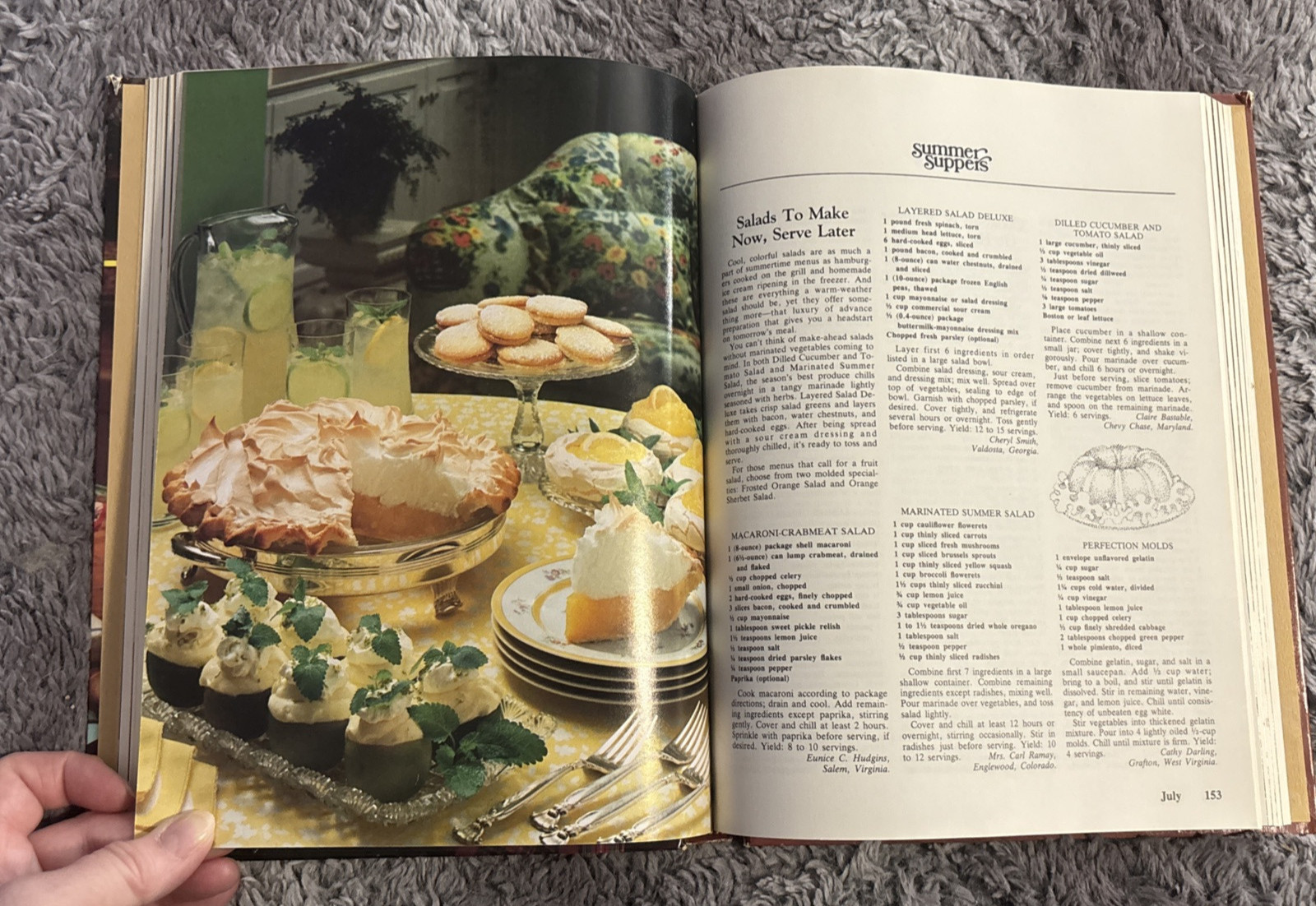 Southern Living 1981 Annual Recipes Hard Cover Book Vintage GC 340 Pages 8.5×11”
