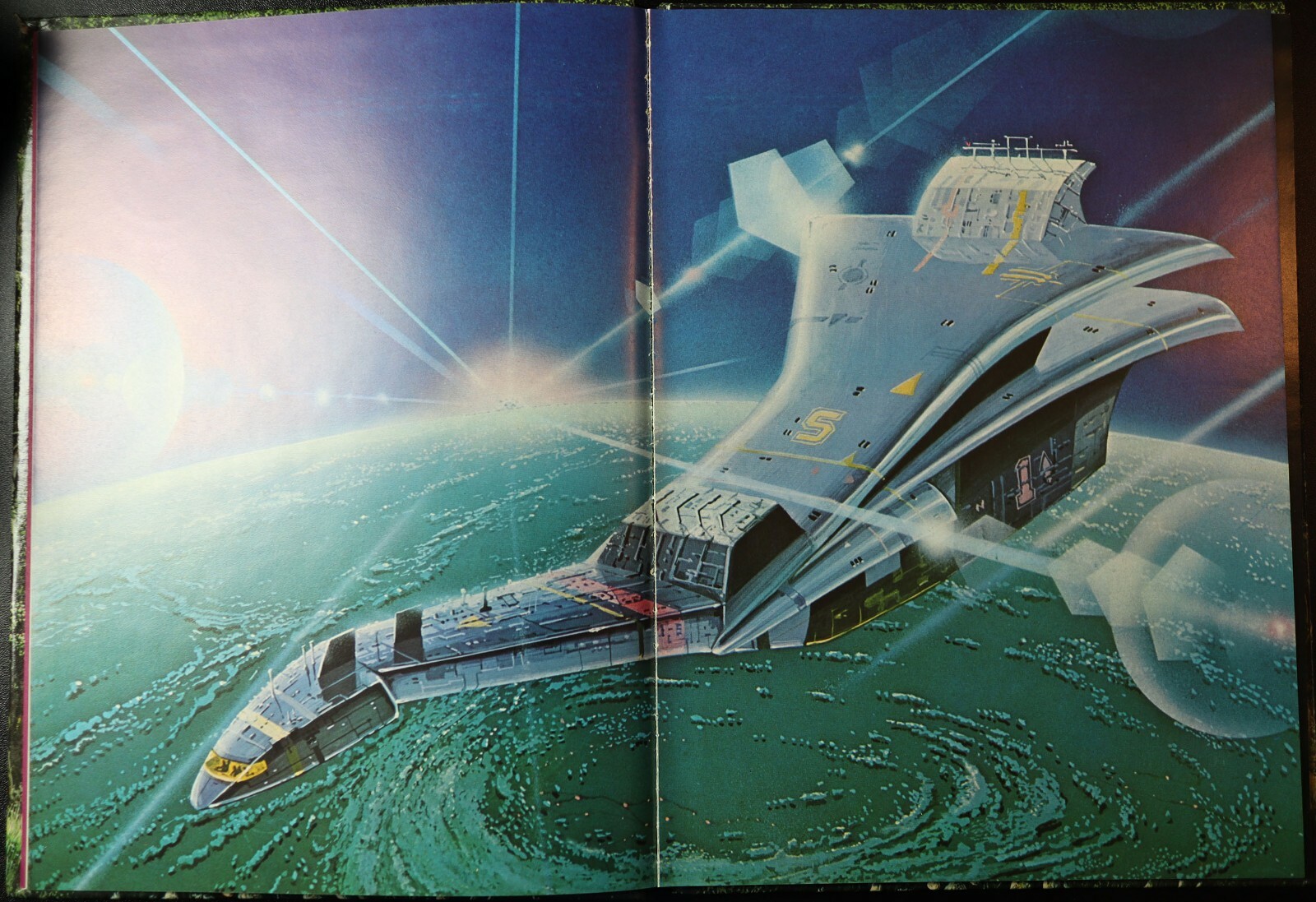 OOP VINTAGE ARTBOOK! Aliens in Space by Steven Caldwell (1988, Hardcover)