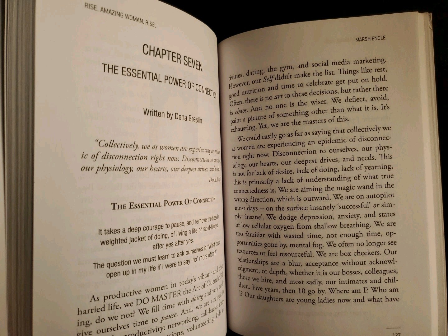 Rise Amazing Woman Rise Marsh Engle Legacy Book Motivational Women