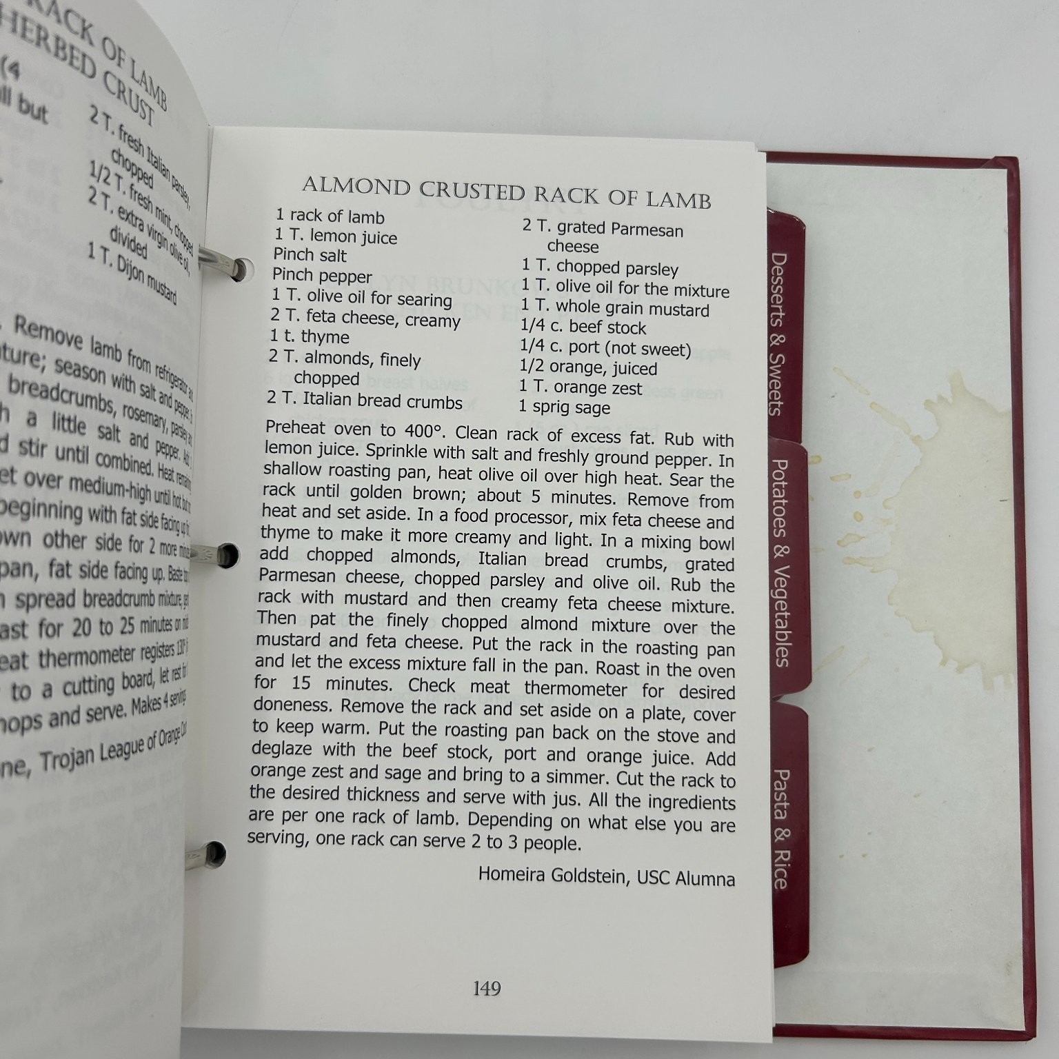 Luscious A Trojan Family Cookbook USC Limited Edition 2009 Ring Bound
