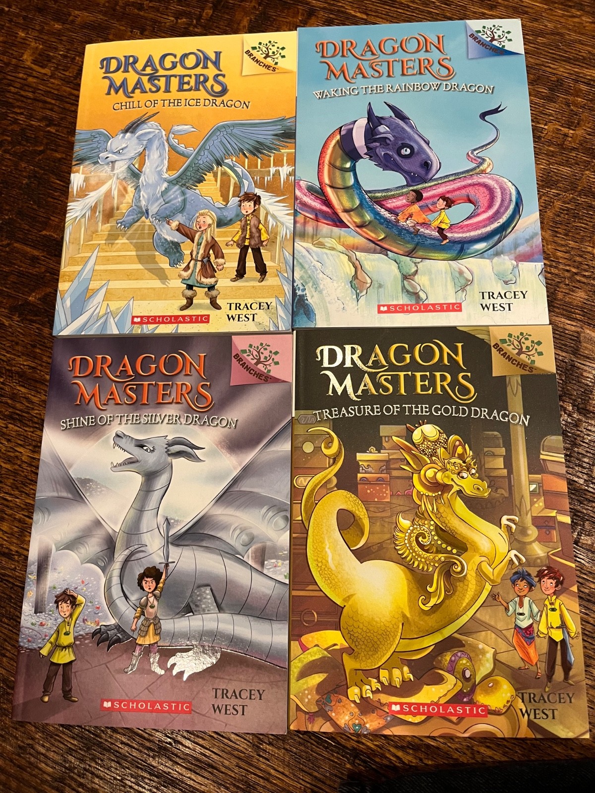 Dragon Masters Books 9-12 Set Scholastic Fantasy Series Paperback Lot Complete