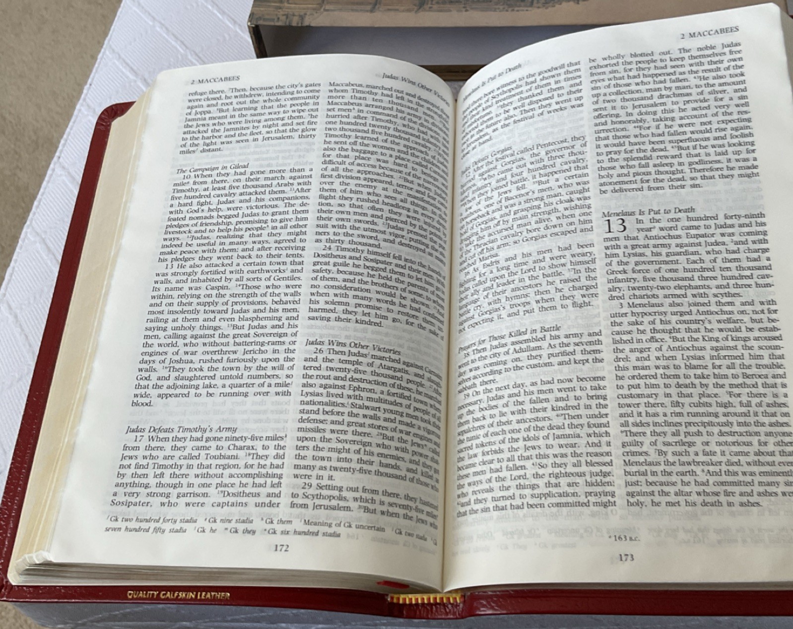 Cambridge NRSV Minster Text Edition Calfskin Leather Apocrypha