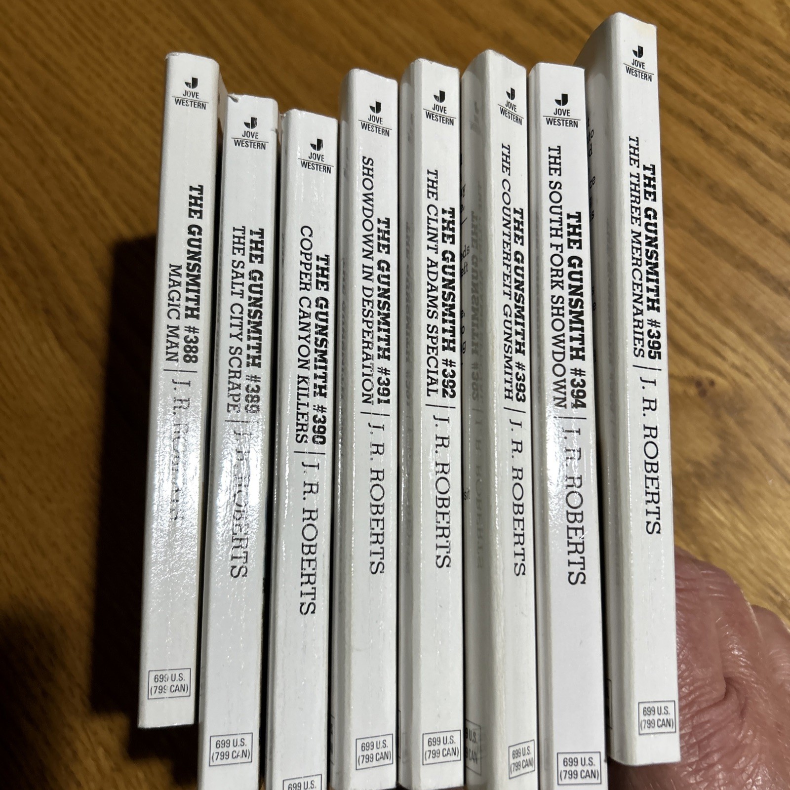 The Gunsmith Book Lot #388 To #395 by J. R. Roberts 8 Books