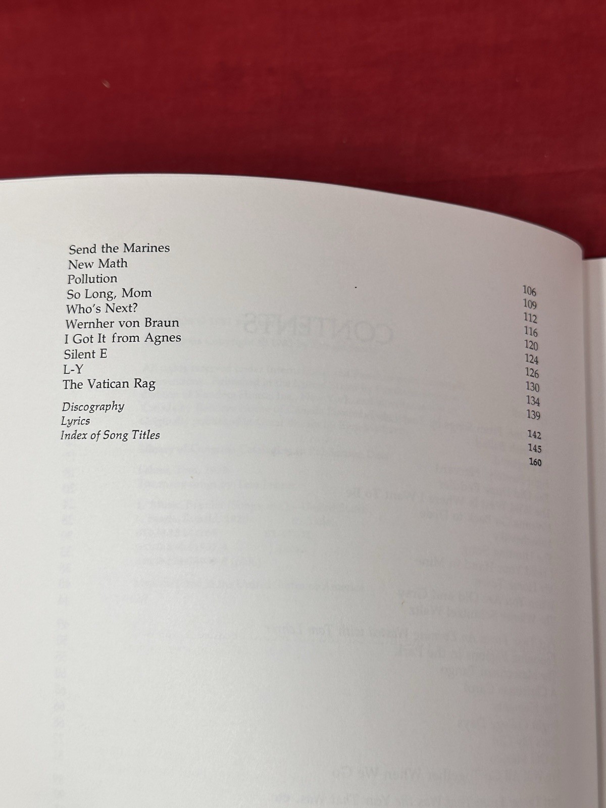 Too Many Songs by Tom Lehrer Sheet Music Song Book Funny 1981 Vintage 159 Pages
