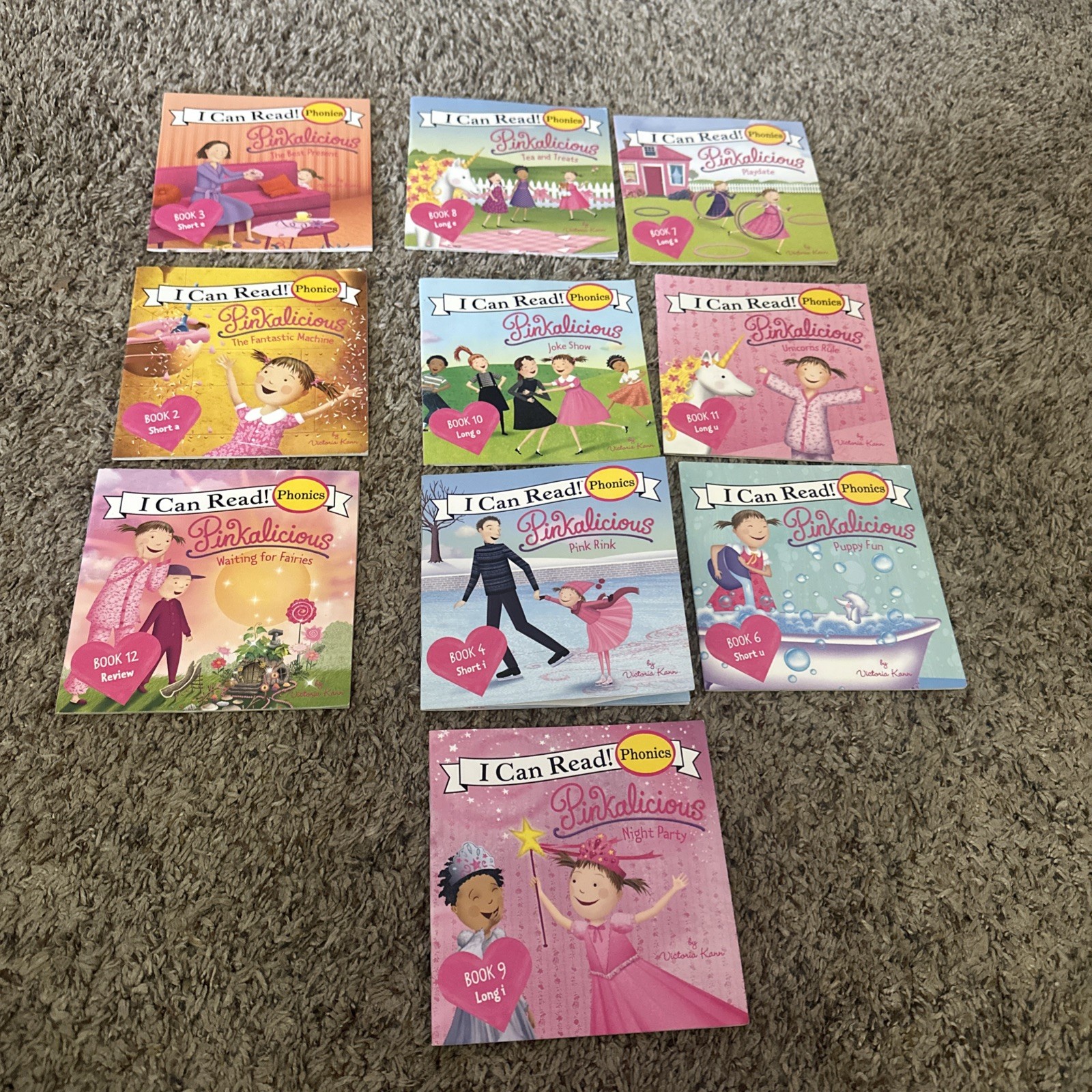 Pinkalicious I Can Read Phonics Box: Books Lot of 10 Mini Books Like New