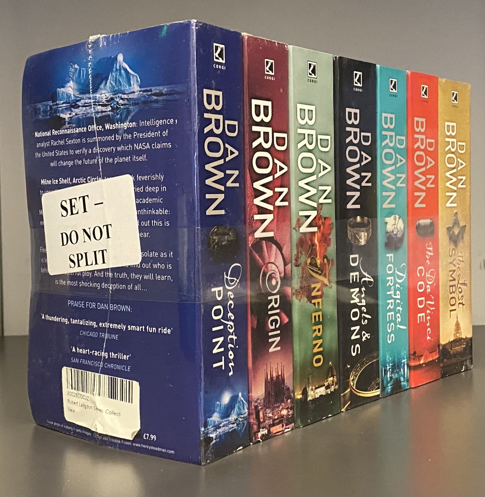 Dan Brown Robert Langdon Series Set