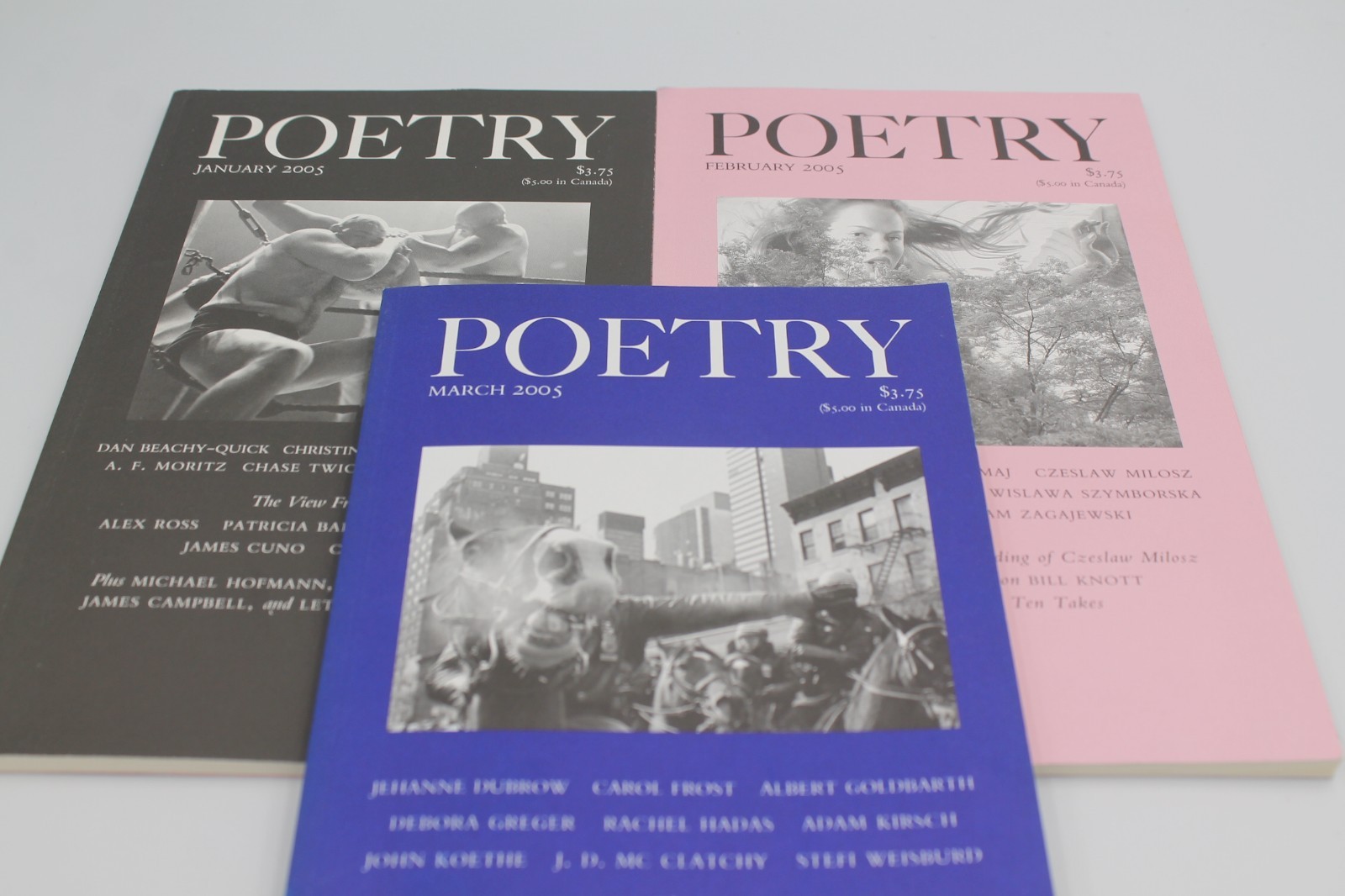 Poetry Magazine Volumes 184-203 asst issues 2004-14 QTY DISCOUNTS