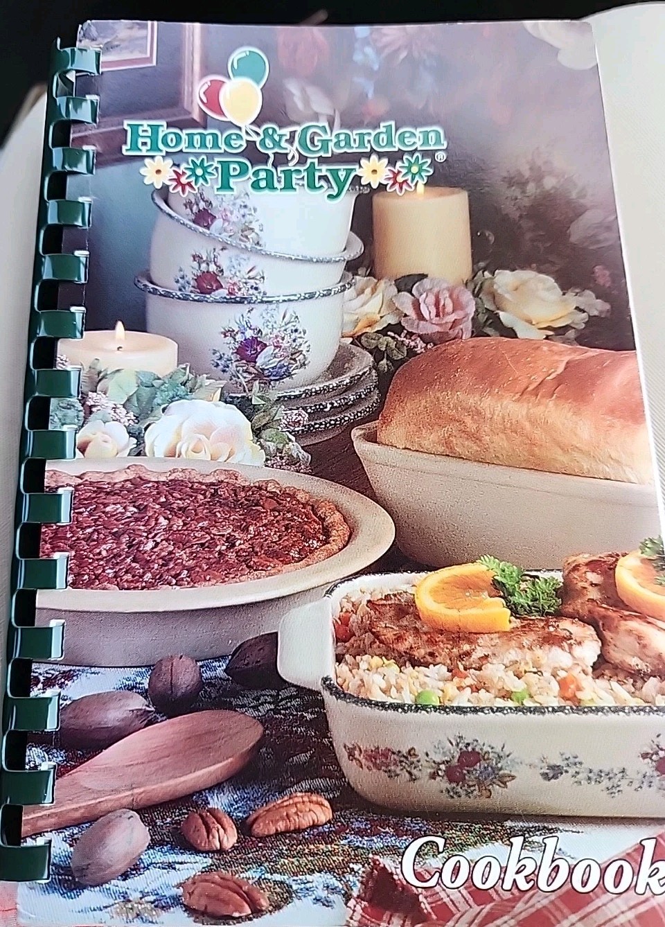 Home And Garden Party Cookbook Spiral Bound New First Edition Recipes 265 Pages