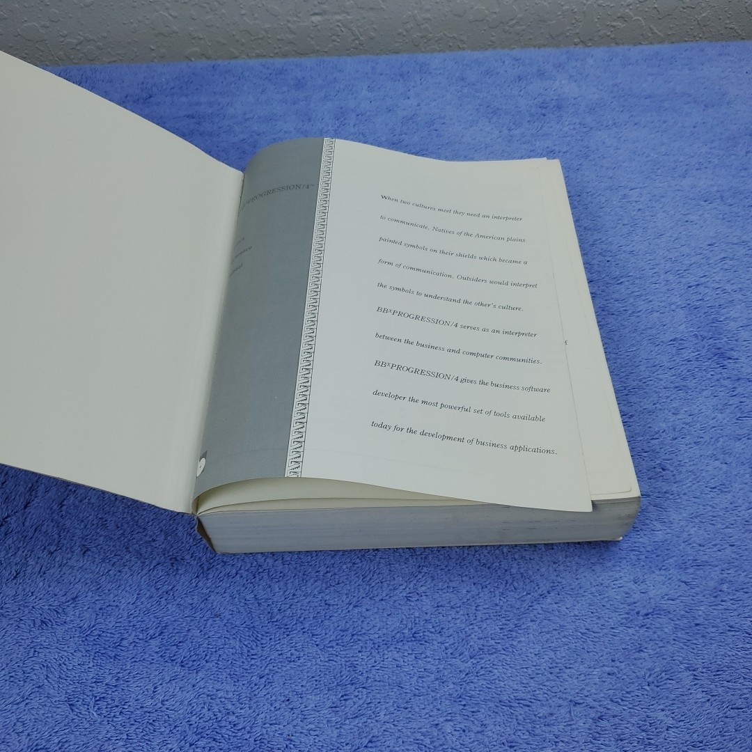 BB Progression/4 User’s Reference Manual