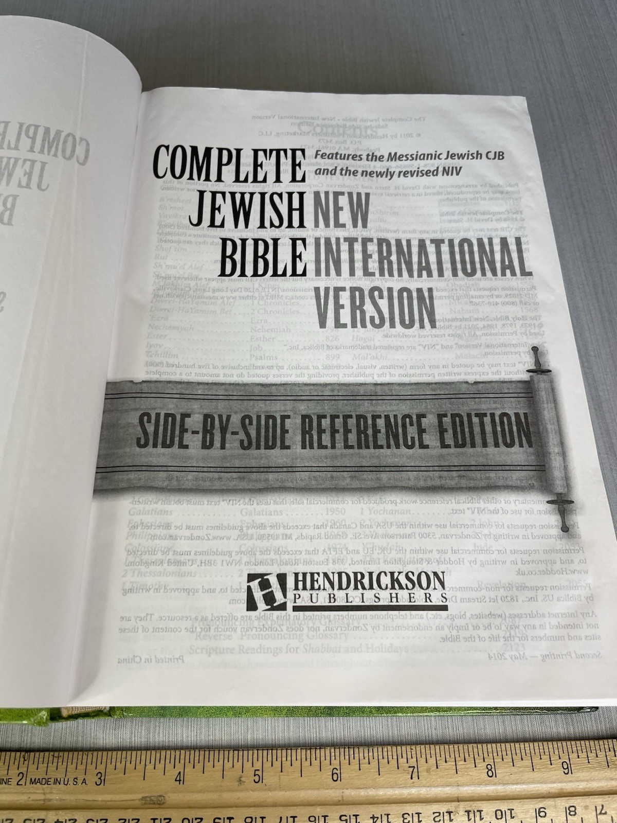 Complete Jewish Bible-PR-Cjb/NIV by Hendrickson Publishers (2011, Hardcover)