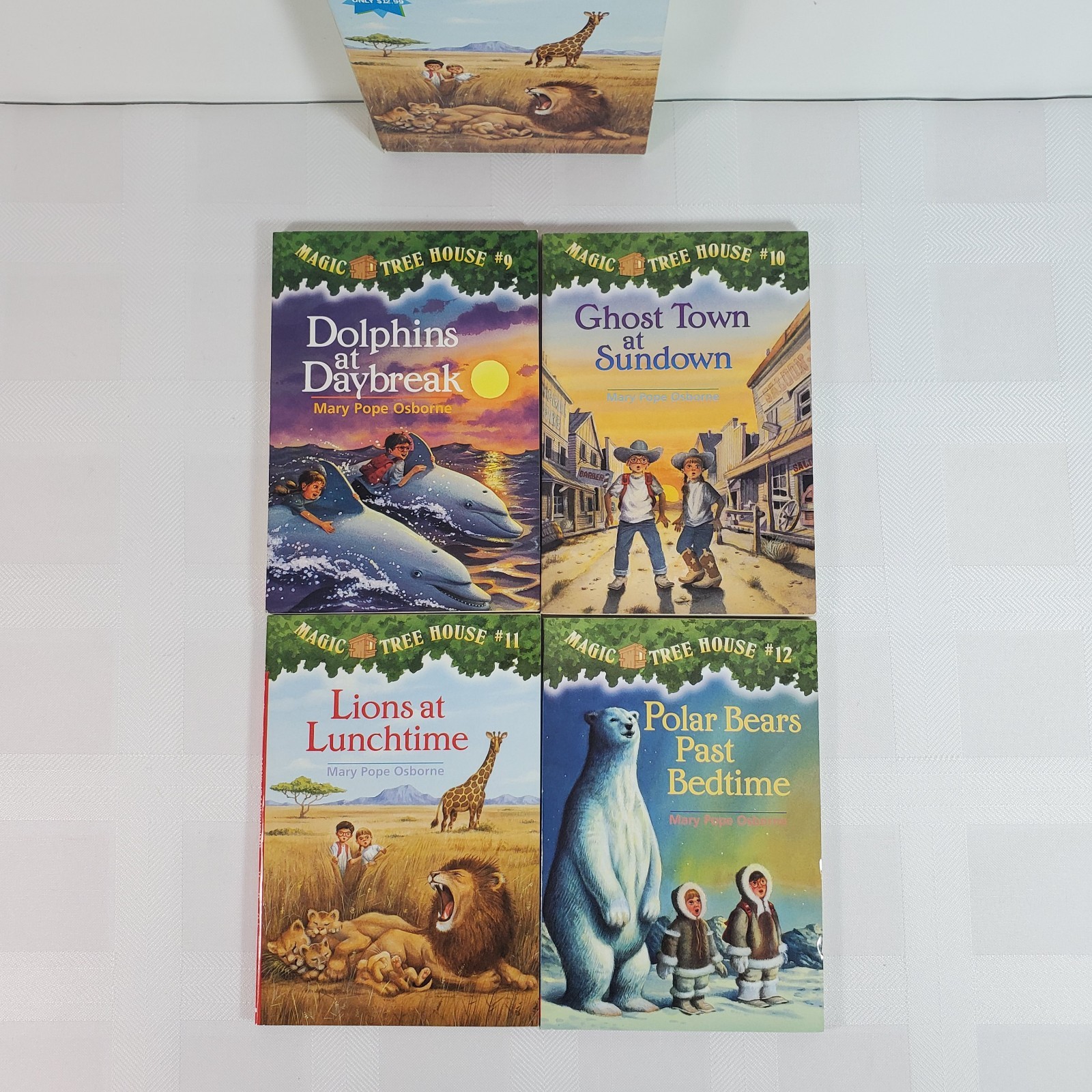 Magic Tree House Boxed Set #9 10 11 12 Mary Pope Osborne Scholastic PBs