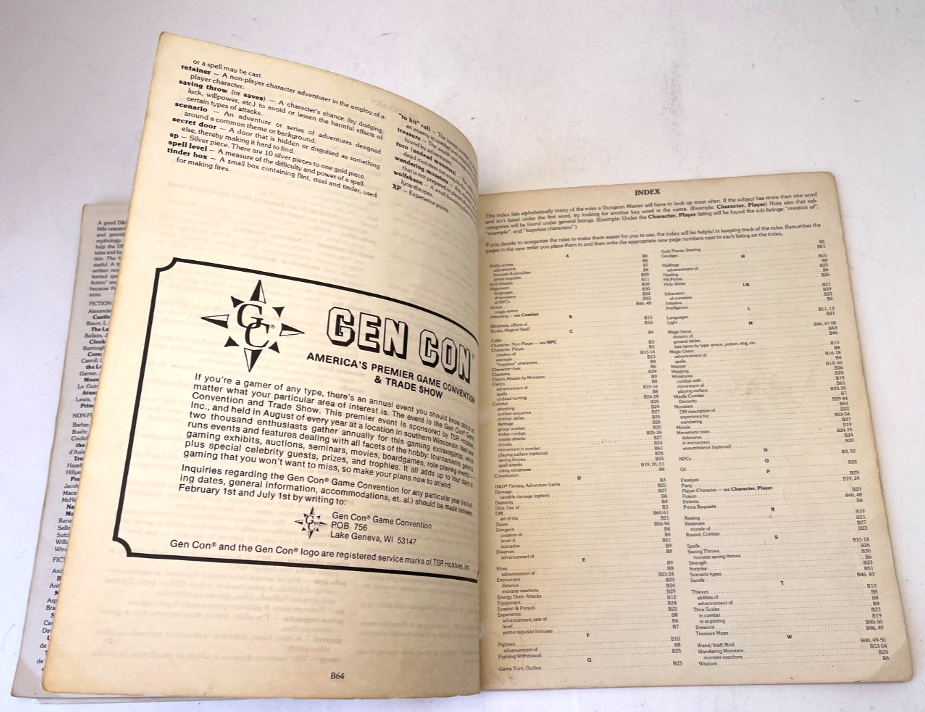 Dungeons & Dragons Basic Rulebook Tom Moldvay 1981 TSR Fantasy RPG Game