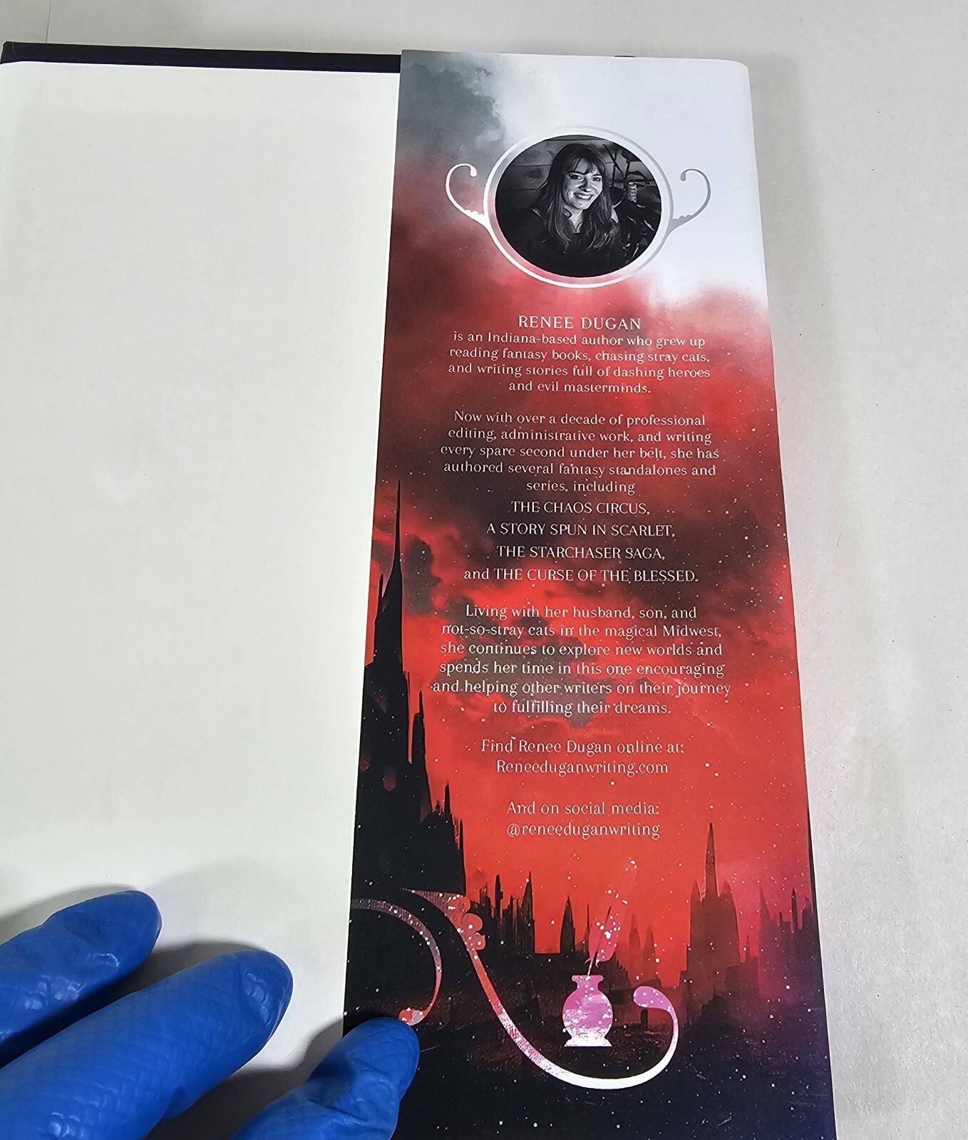 A Story Spun in Scarlet by R Dugan (Tales of Wonder and Woe) (HC, 2024) Signed!