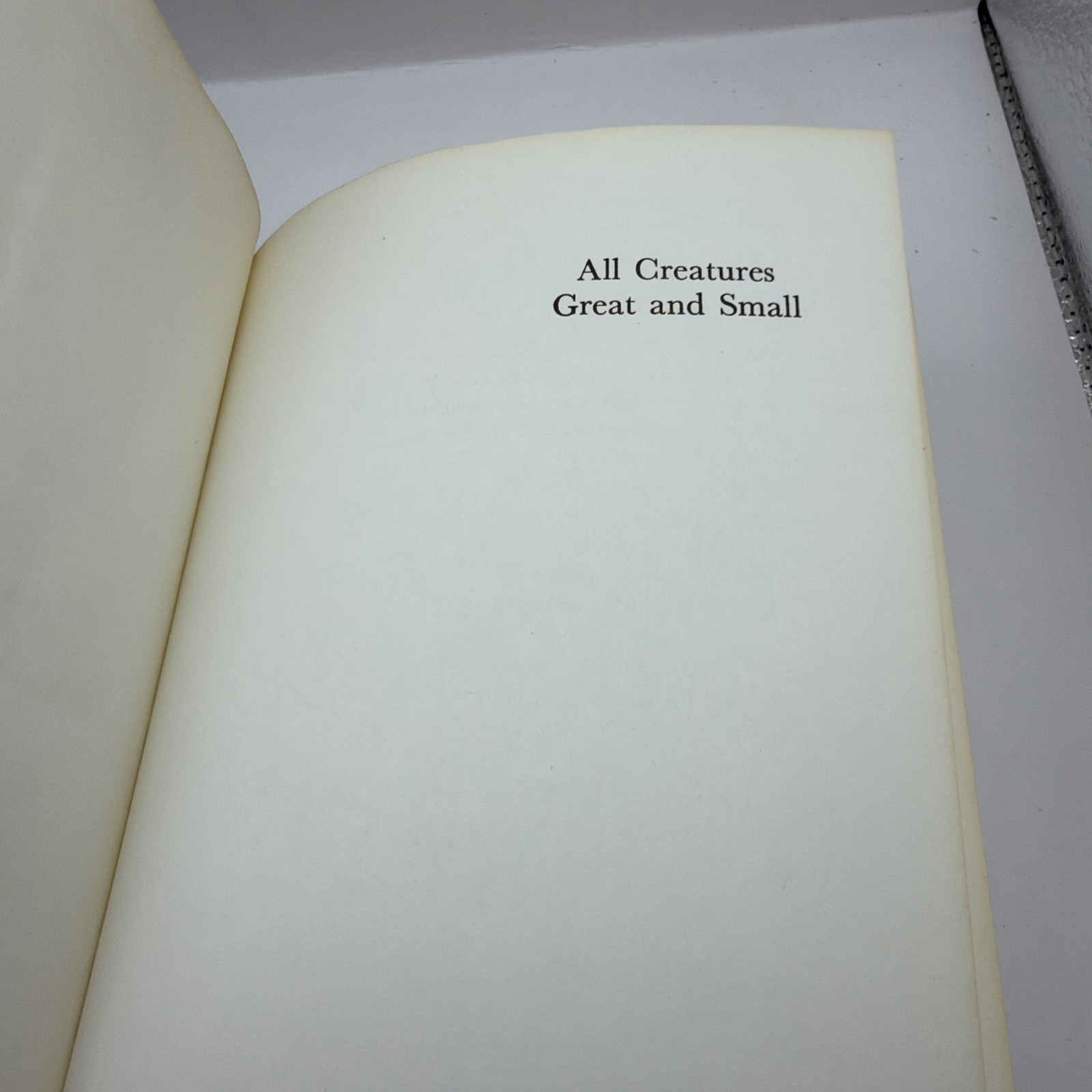 ALL CREATURES GREAT AND SMALL BY JAMES HERRIOT 1ST ED HC/Dj 1st Print