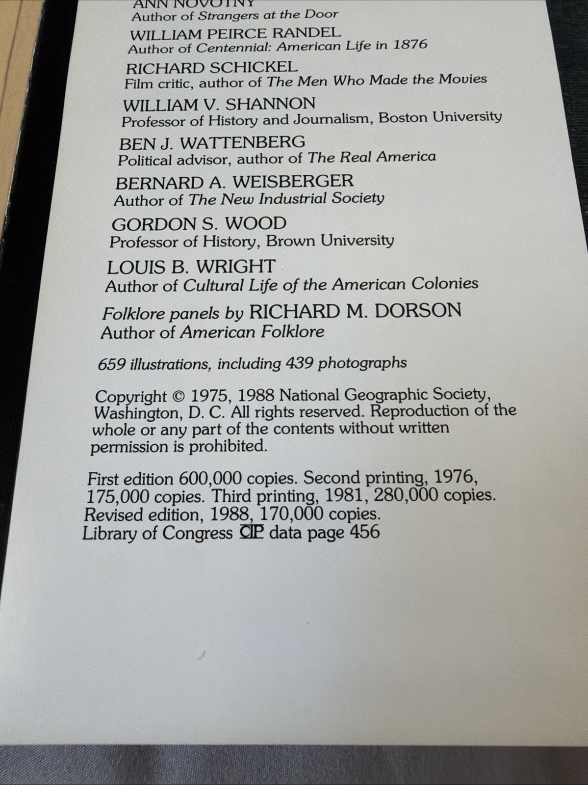 Vintage 1988 Edition “WE AMERICANS” (Hardcover) NATIONAL GEOGRAPHIC “Big Book”