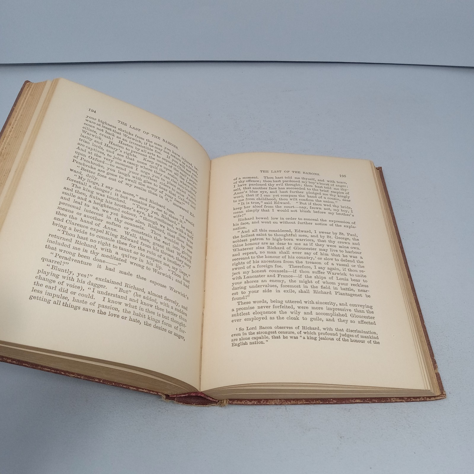 The Last of the Barons: Volume II Rand McNally Hardcover by Edward Bulwer Lytton
