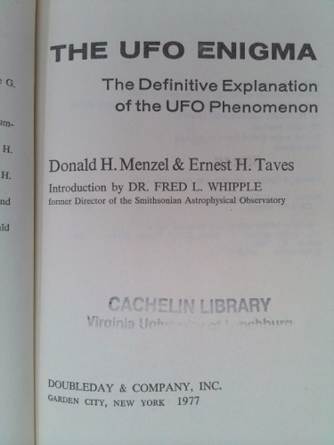 The Ufo Enigma: The Definitive Explanation of the Ufo Phenomenon (1st Ed)