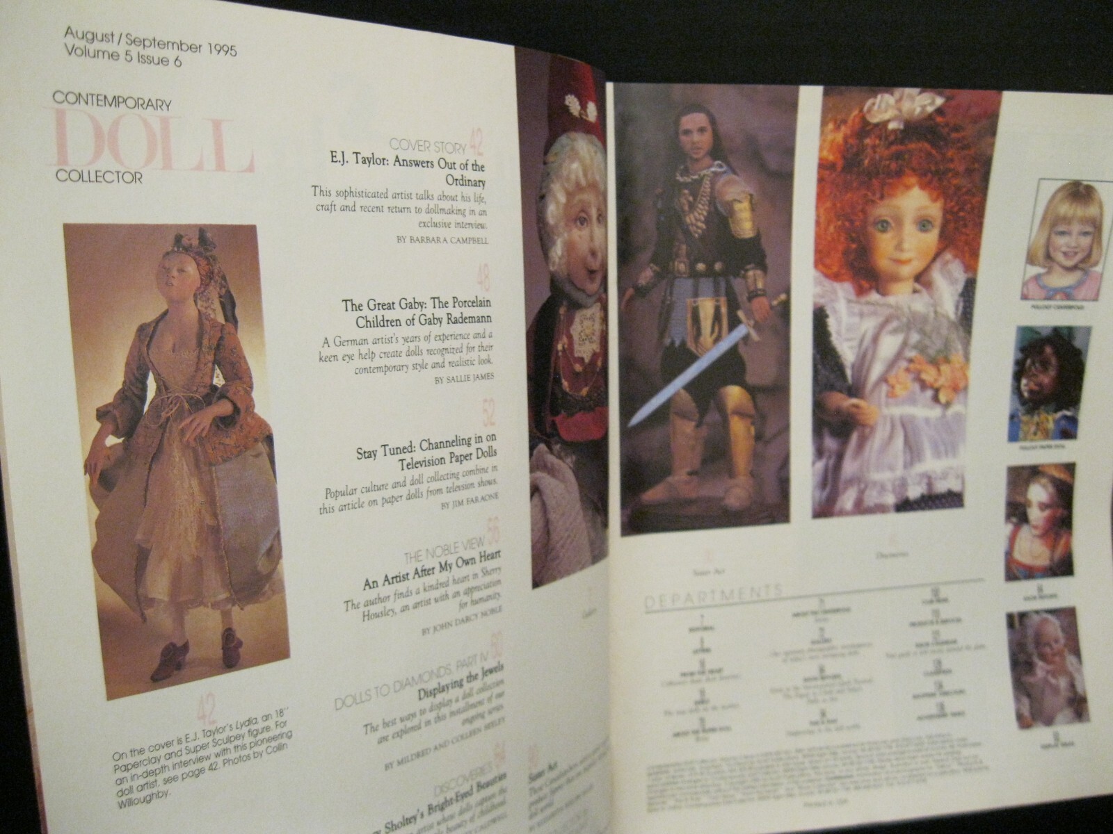 CONTEMPORARY DOLL COLLECTOR SOFTCOVER AUGUST SEPTEMBER 1995 ISSUE GABY RADEMANN