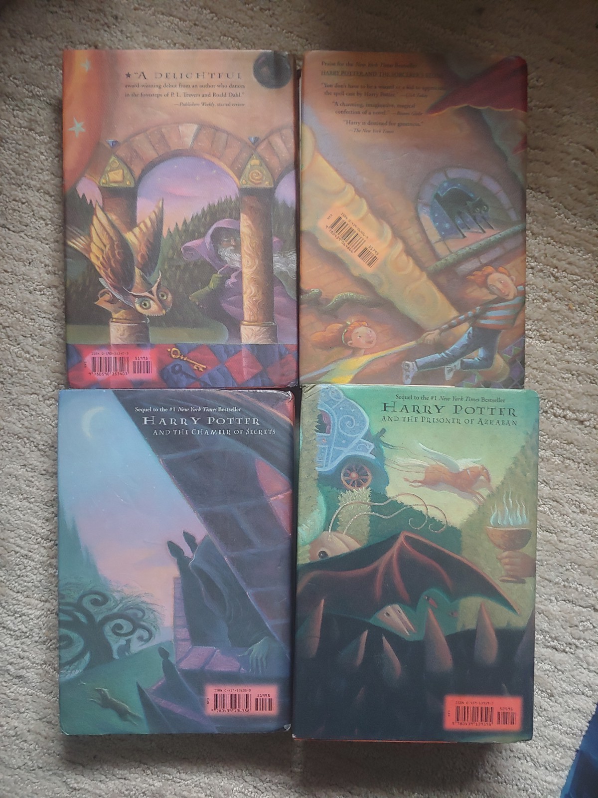 Harry Potter Series, Books 1-7, 1st American Ed, Hardcover, READ DESCRIPTION