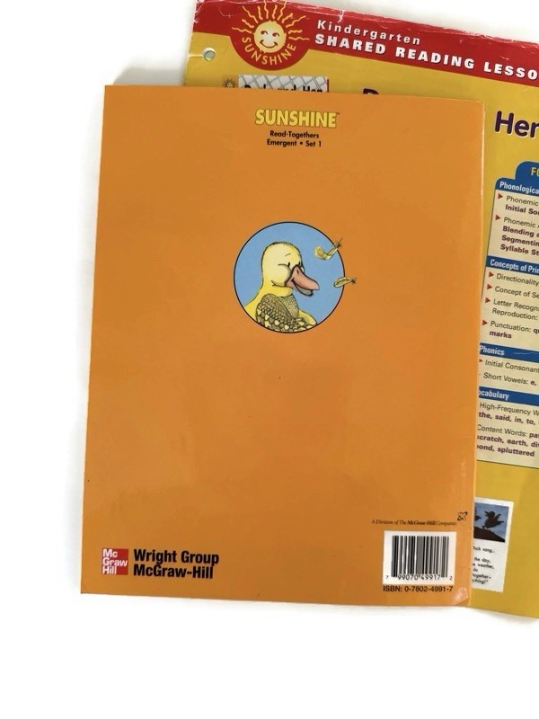 Duck and Hen by Joy Cowley Book & Lesson Plan Emergent Level Sunshine Books