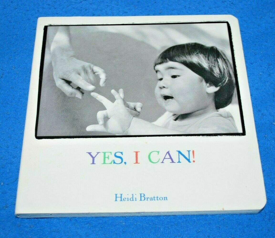 YES, I CAN! (1997 Walking With God Board Book) SIGNED By AUTHOR Heidi Bratton