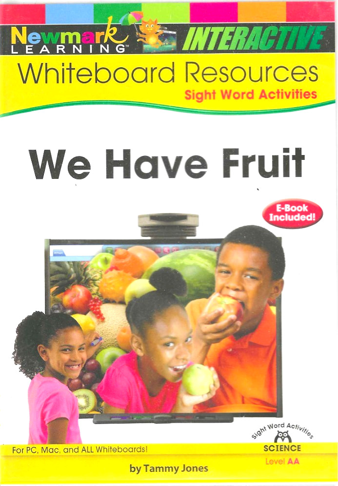 Interactive Whiteboard, We Have Fruit, CD-ROM, NEW Science Book & Guide, Newmark