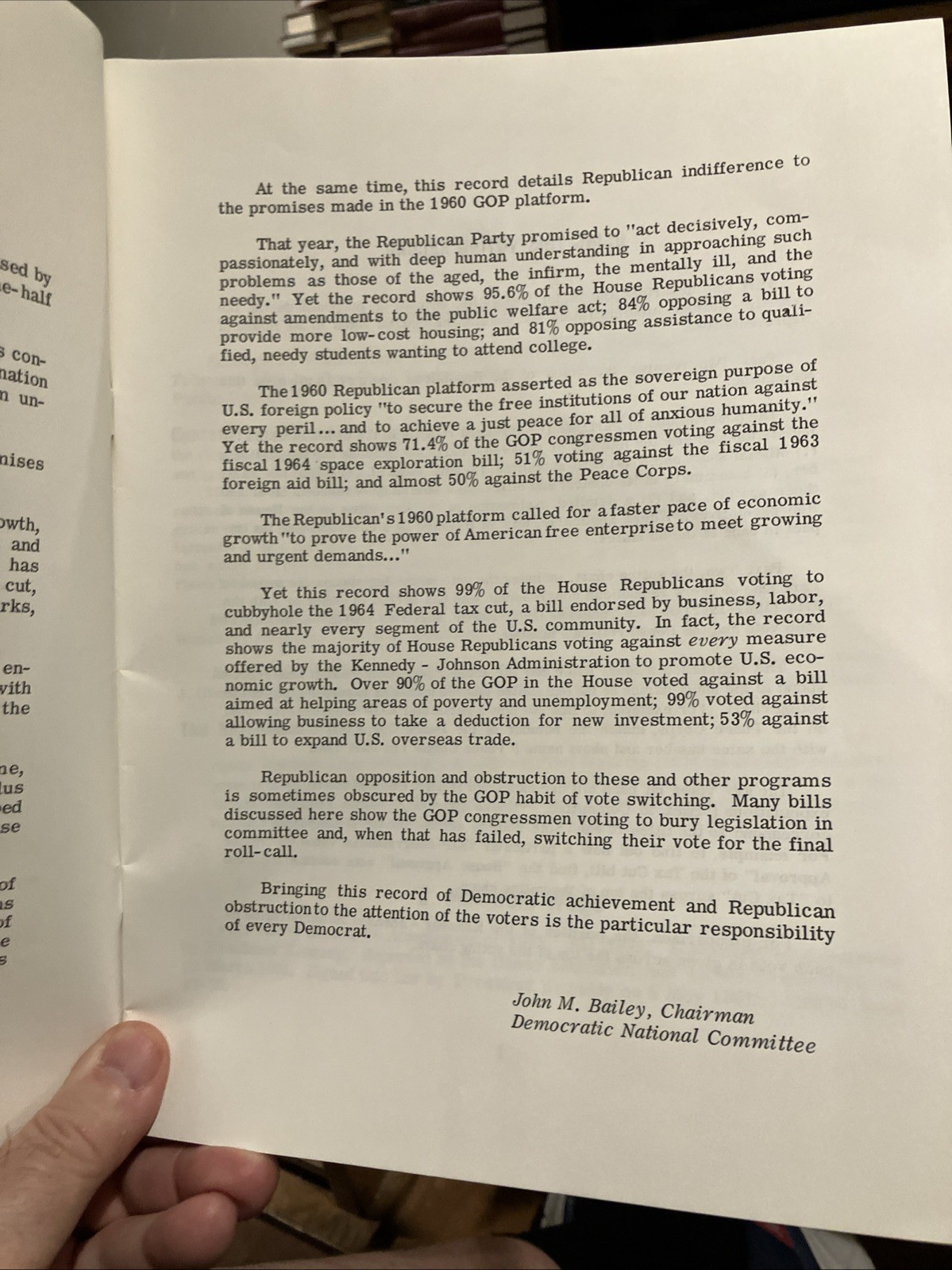 Progress 1961-1964 Democratic Legislative Achievement