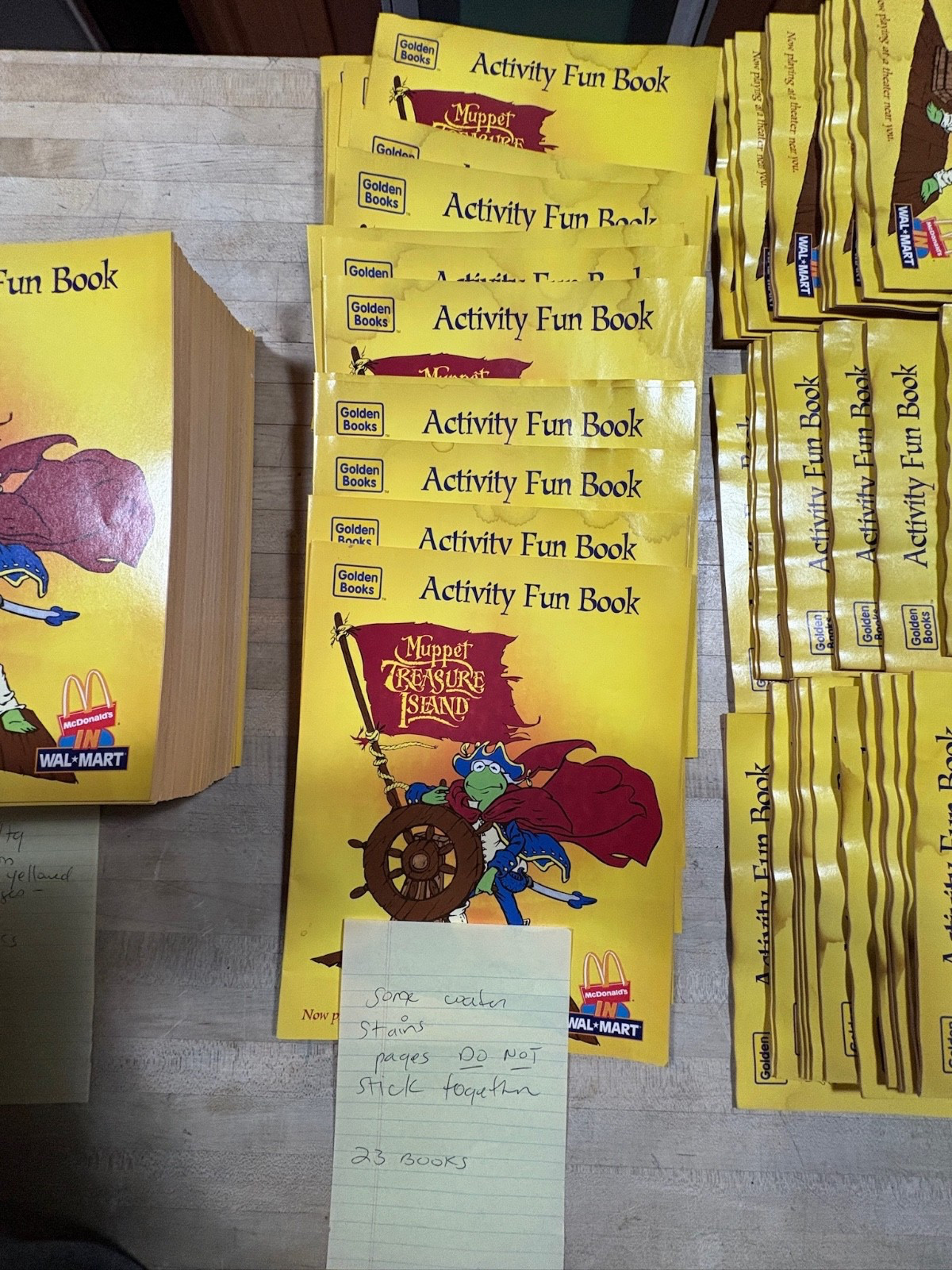 Lot of 103 Muppet Treasure Island Activity Fun Book McDonalds 1996 Happy Meal