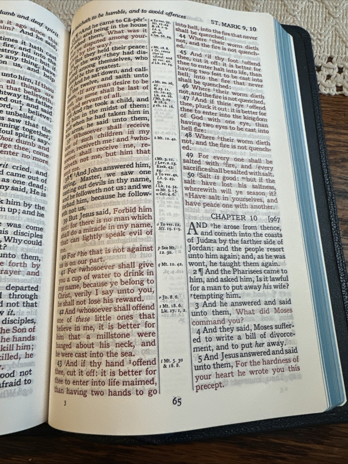 Cambridge Turquoise Ref KJV BIBLE Blue Goatskin Brand New!