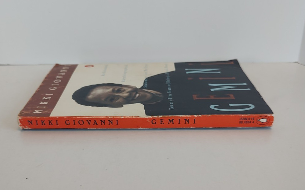 Gemini by Nikki Giovanni Paperback Autobiography 1960s America Life as a Poet