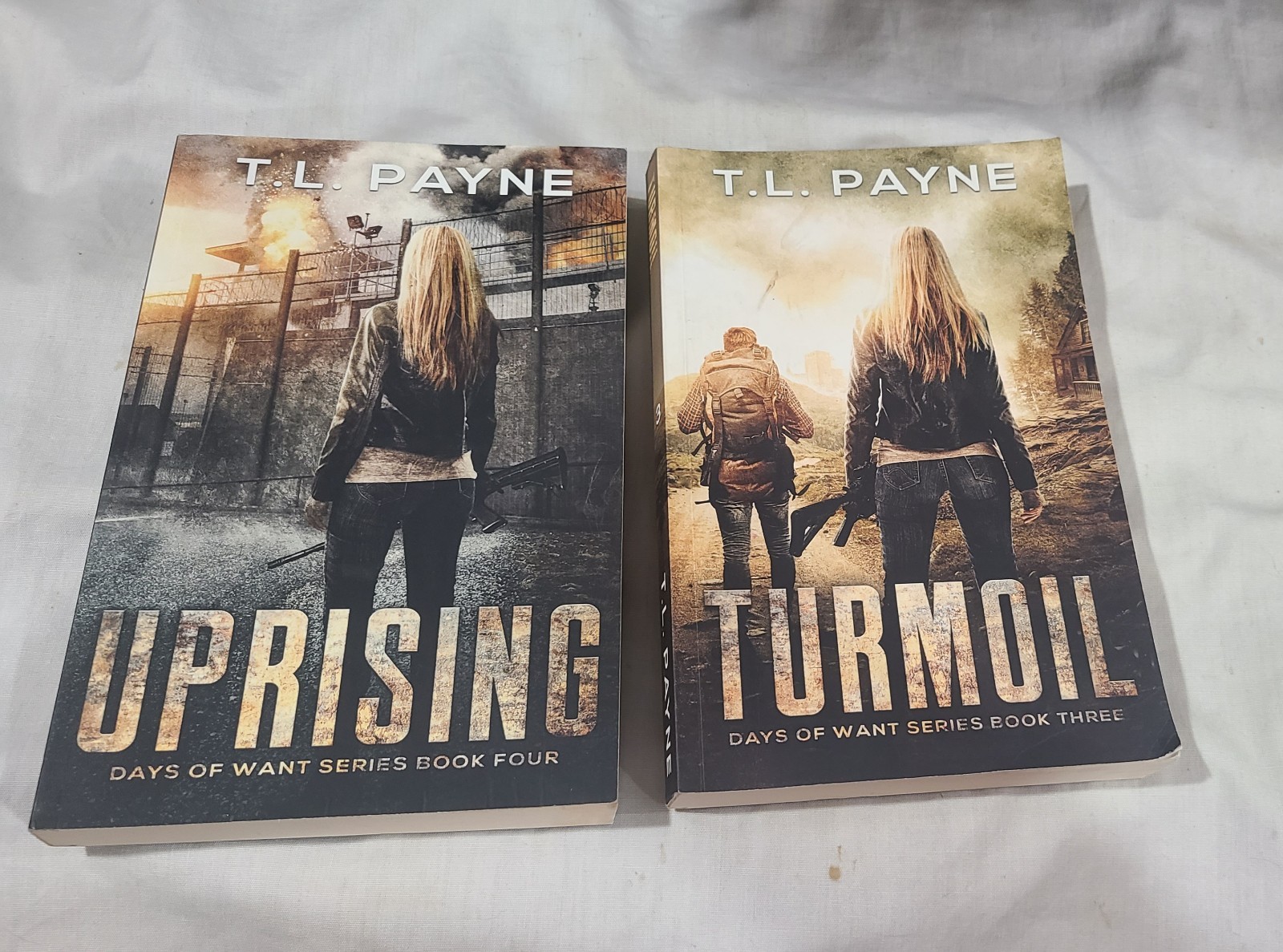 T L Payne Days of Want Series, Books 1-4 Lot Paperbacks Post-apocalyptic EMP