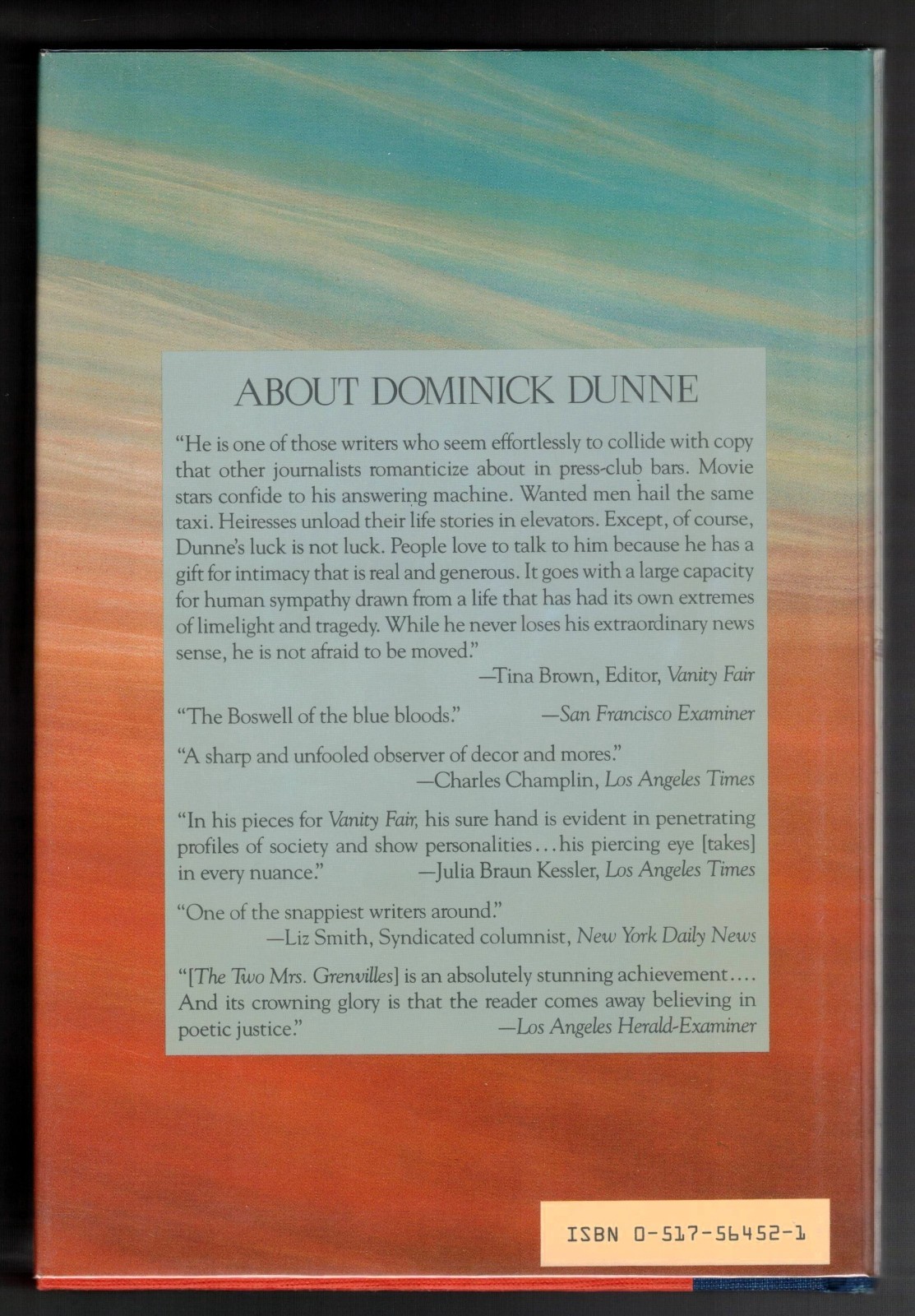 Fatal Charms And Other Tales of Today By Dominick Dunne, 1987 1st Edition VTG HC