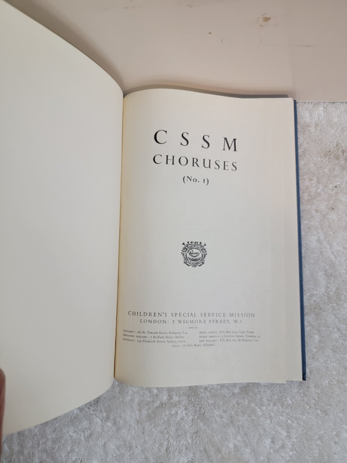 2 BOOK LOT! Choruses by Children’s Special Service Mission Hardcover 1 & 2