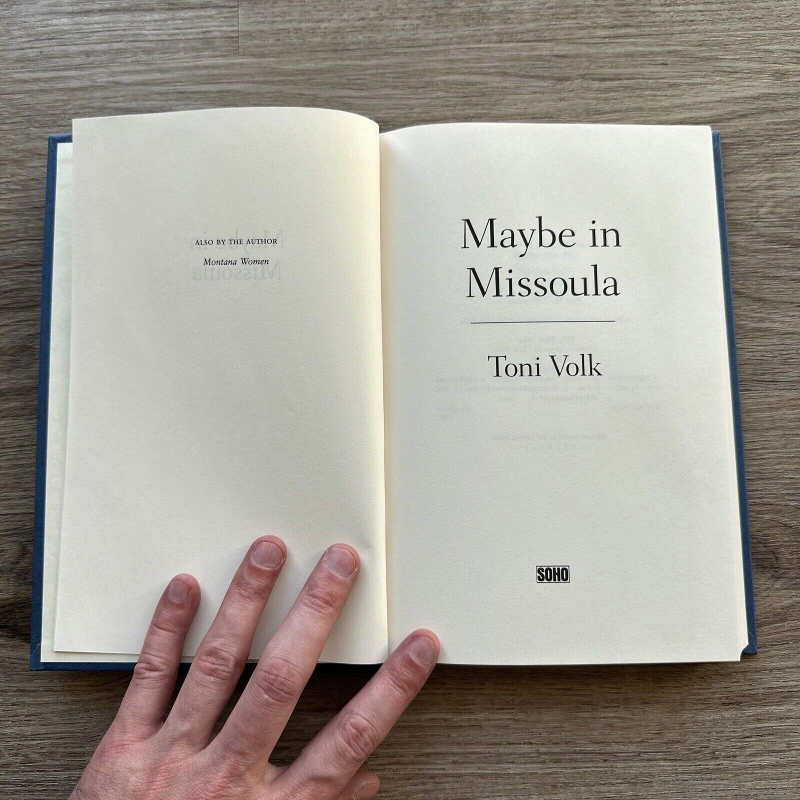 Maybe in Missoula by Toni Volk (1994, Hardcover) First Edtion