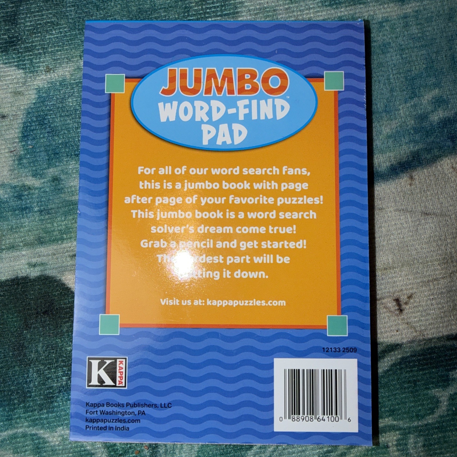 Kappa Jumbo Word Finds 73 Word Puzzles In Books Flip Open Volume # 188 New