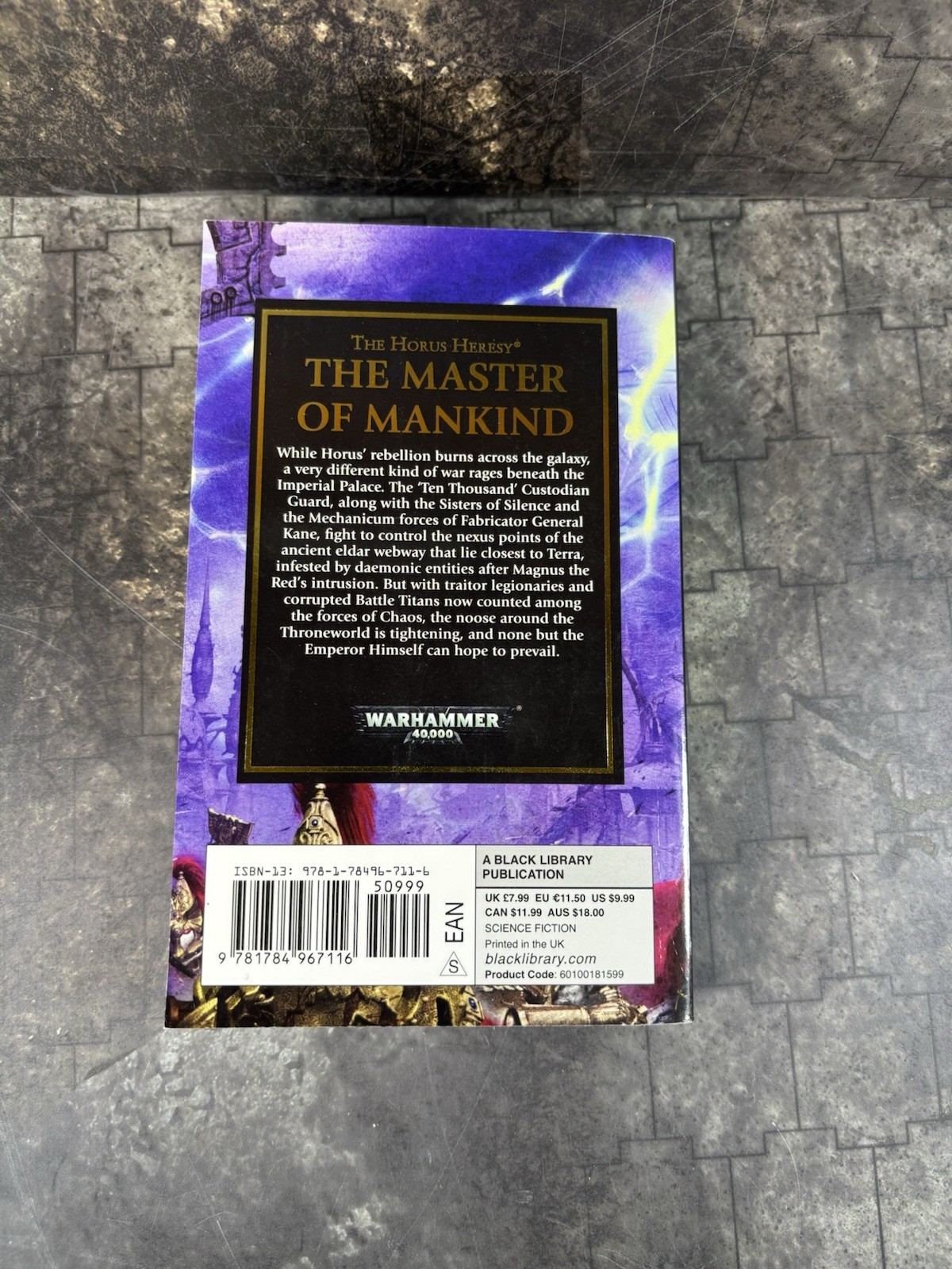 The Master of Mankind Horus Heresy Book Warhammer MM Paperback 1st Print (#3778)