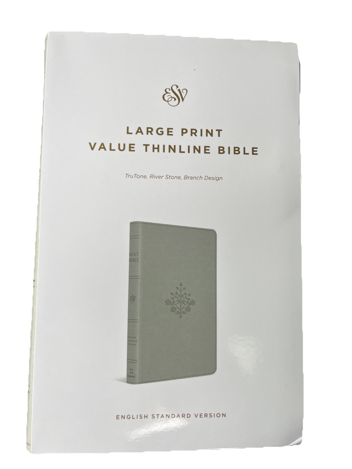 ESV Large Print Value Thinline Bible (Trutone, River Stone, Branch Design): New