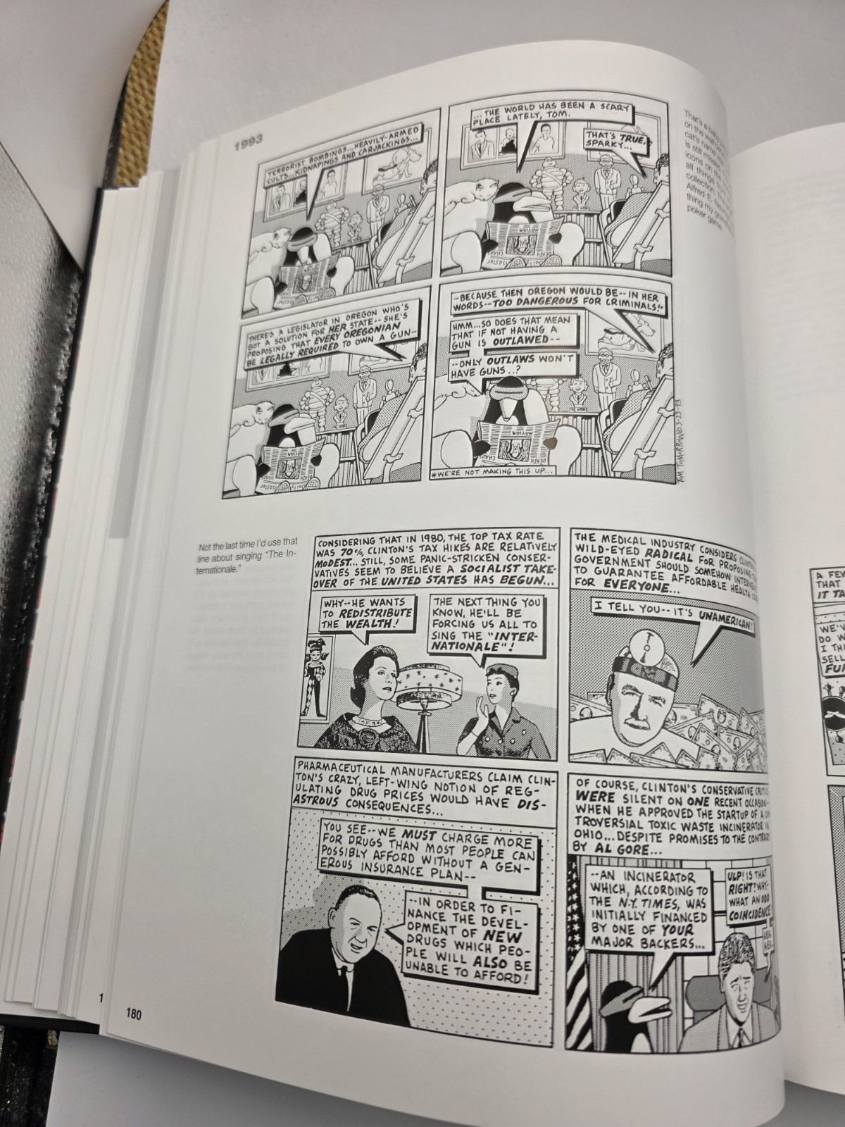 Tom Tomorrow 25 Years Vol 1 & 2 Dan Perkins Comic Art Hardcover Set + Bonus