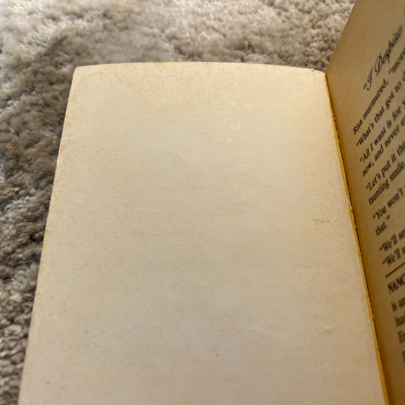 Web Of Passion Romance Paperback Book by Nancy John from Silhouette 1982