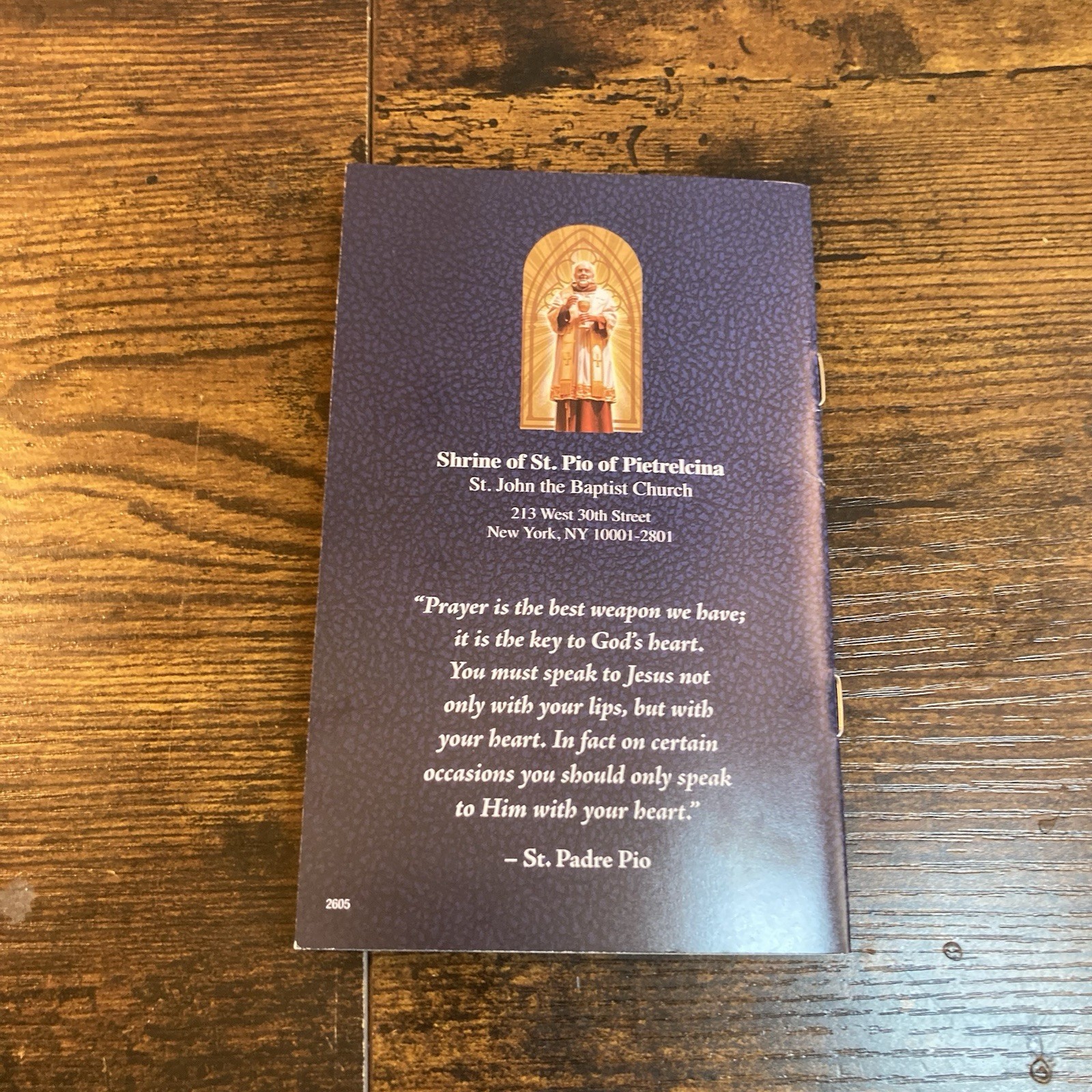 St Padre Pio’s Devotions Prayer Booklet Catholic Saint Pietrelcina