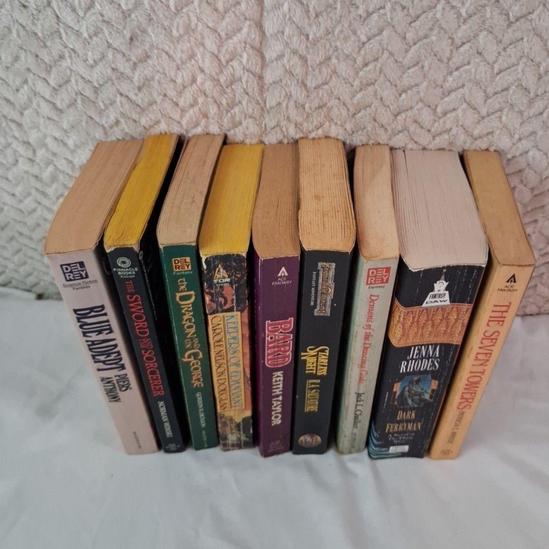 Starless Night / Bard / Blue Adept, Fantasy PB Lot Of 9 Novels Sword & Sorcery