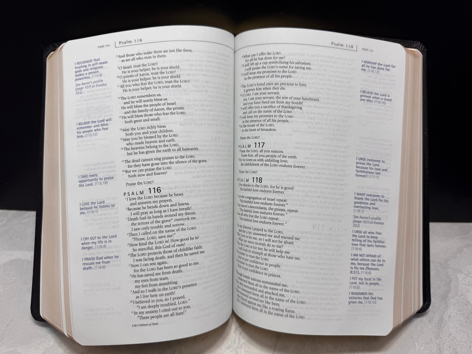 LIVING FAITH BIBLE (NLT)NEW LIVING TRANSLATION,FAITH AFFIRMATION NOTES