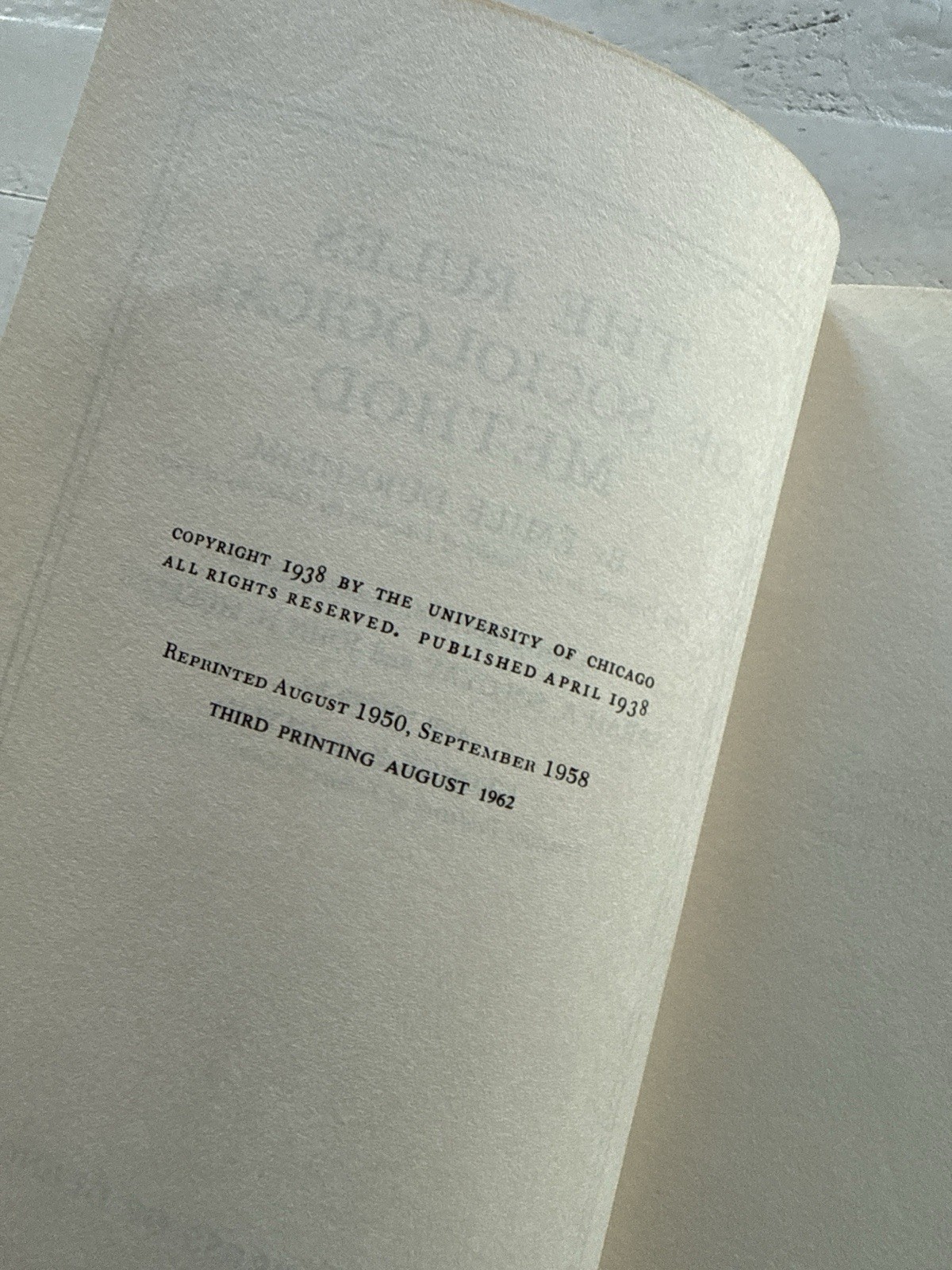 The Rules of Sociological Method by Emile Durkheim 1962 HC Free Press Edition