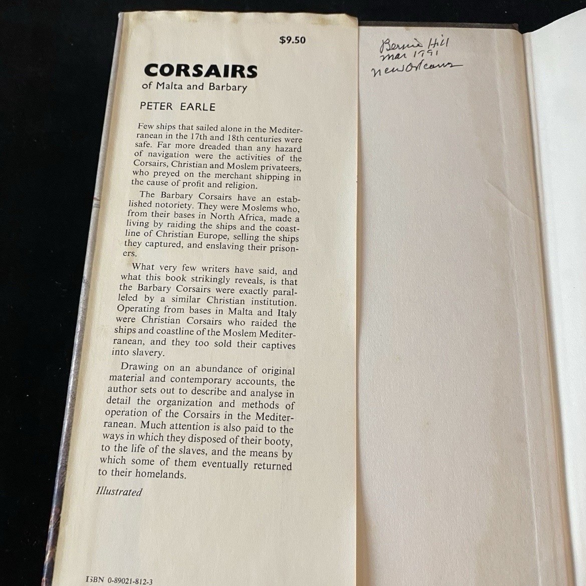 Corsairs of Malta and Barbary By Peter Earle Ist Ed 1970 MaritimeHistory Pirate