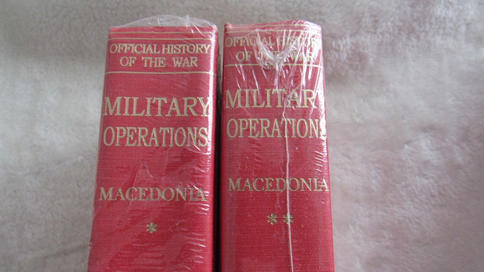 Official History of the War: MACEDONIA 2 TWO-Volume SET WWI WW1 Battery PRESS