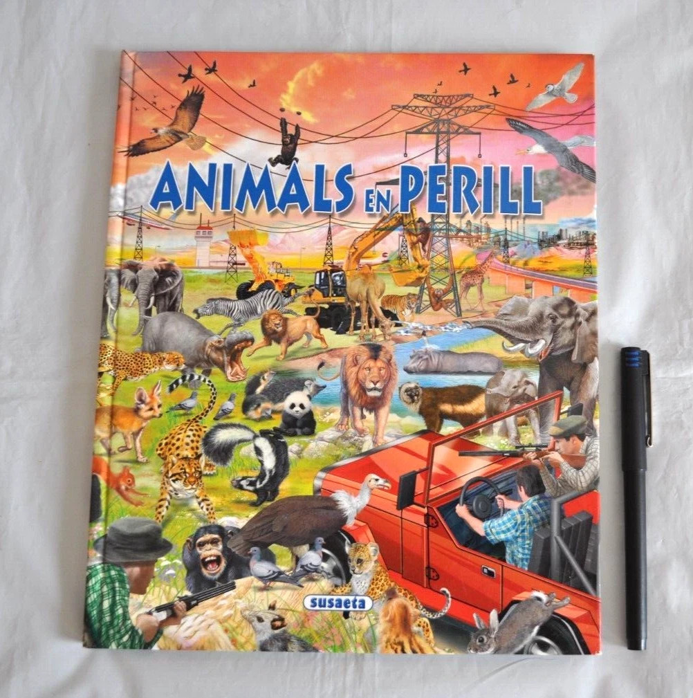 Catalan Language Busca els Animals en Perill Book Hardcover Spain 2002