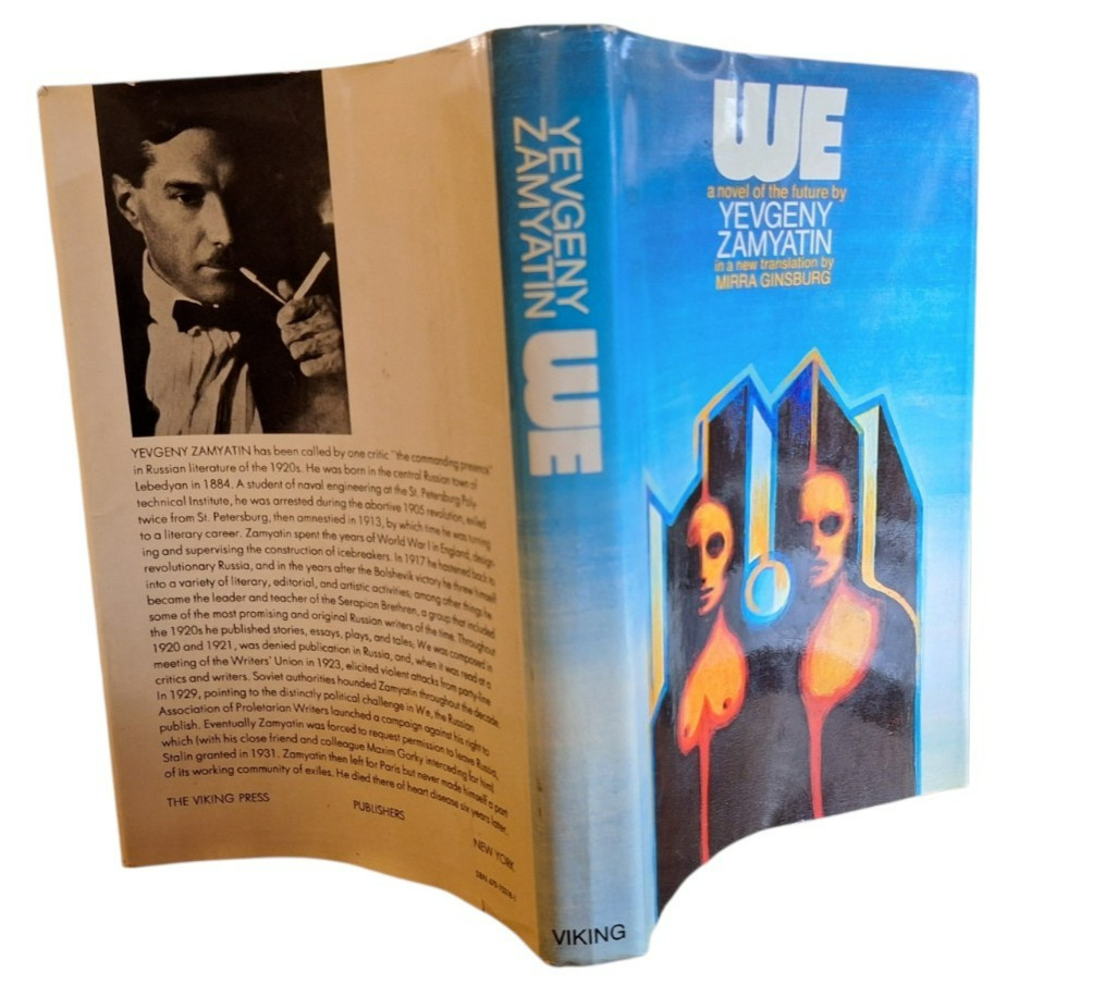 WE by Yevgeny Zamyatin First US edition 1972, HBDJ Viking VG+/VG+ NICE