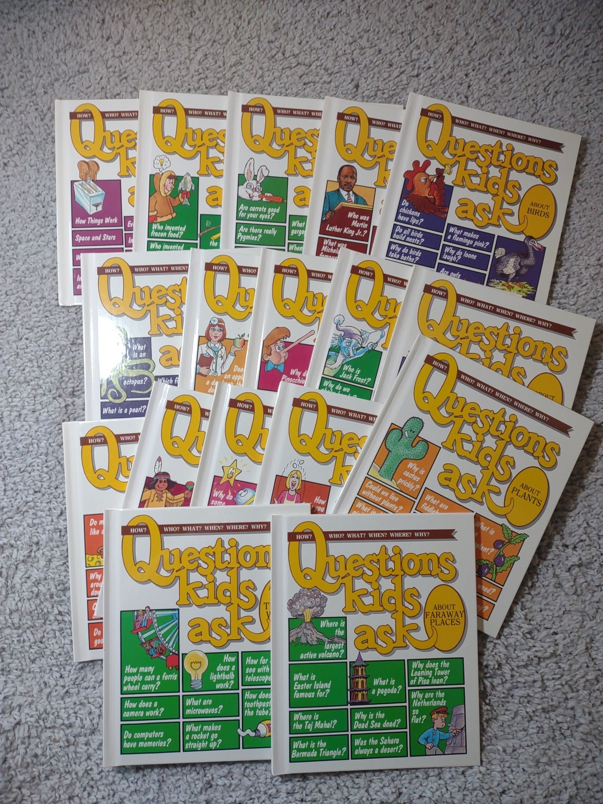 Questions Kids Ask Hardcover Books 1988 – Lot Of 17